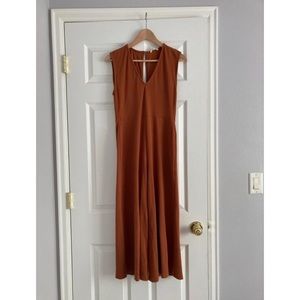 Whimsy + Row Westly Jumpsuit Rust XS